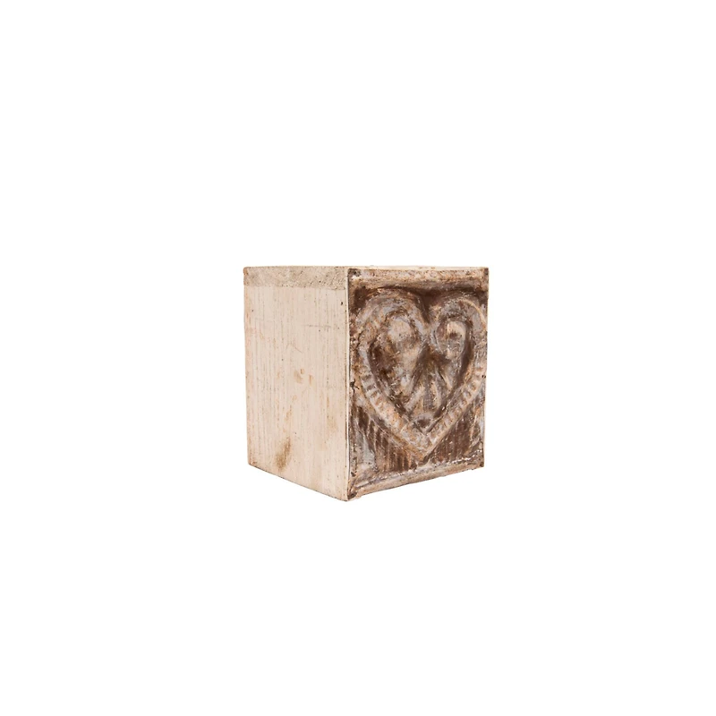 Hello Honey® 6.5" Wood & Metal "Bless You" Tissue Box Cover
