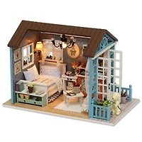 Wizardi Miniature Roombox Summer Terrace Dollhouse Kit