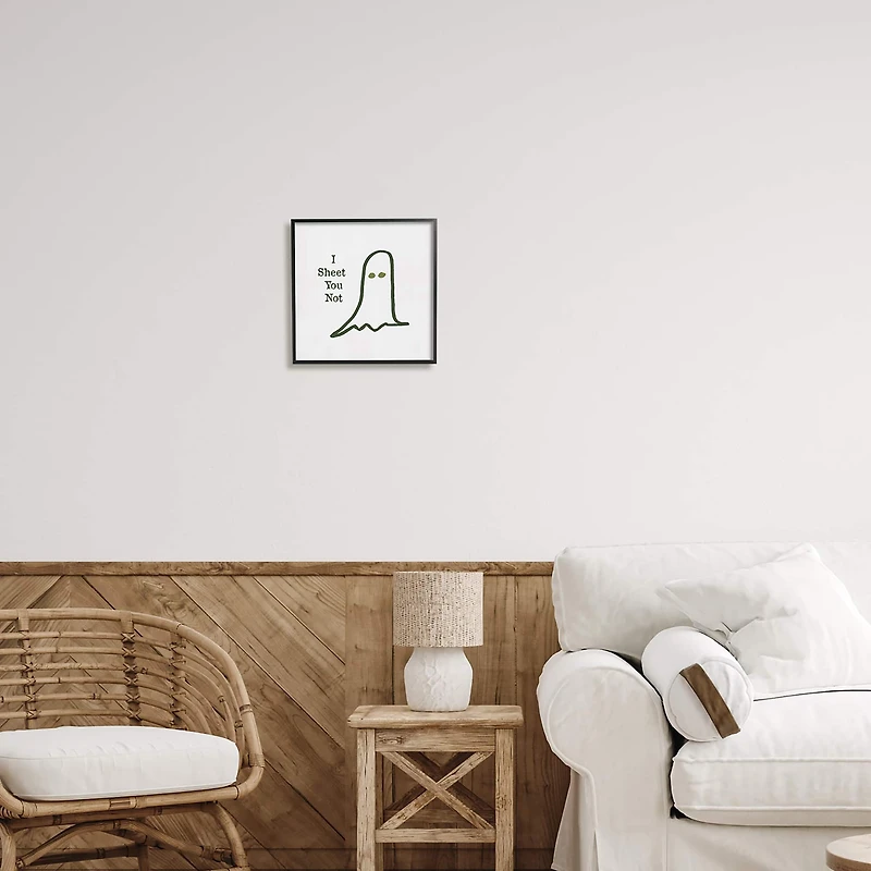 Stupell Industries I Sheet You Not Ghost Framed Giclee Art