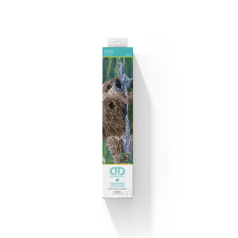 Diamond Dotz® Intermediate Grizzly Swim Diamond Art Painting Kit