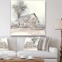 Designart - Farmhouse Barn Grey III