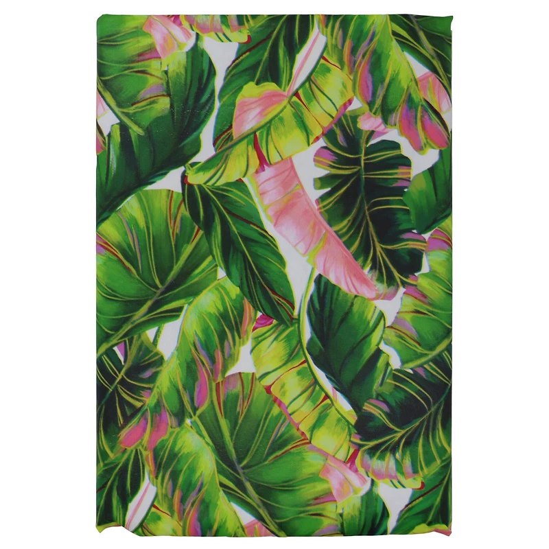 70" Green Palm Leaf Vinyl Table Cover by Ashland®