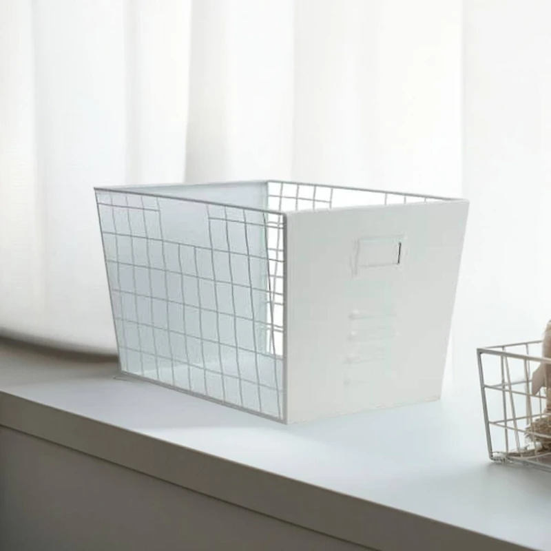 13" White Wire Multifunctional Basket