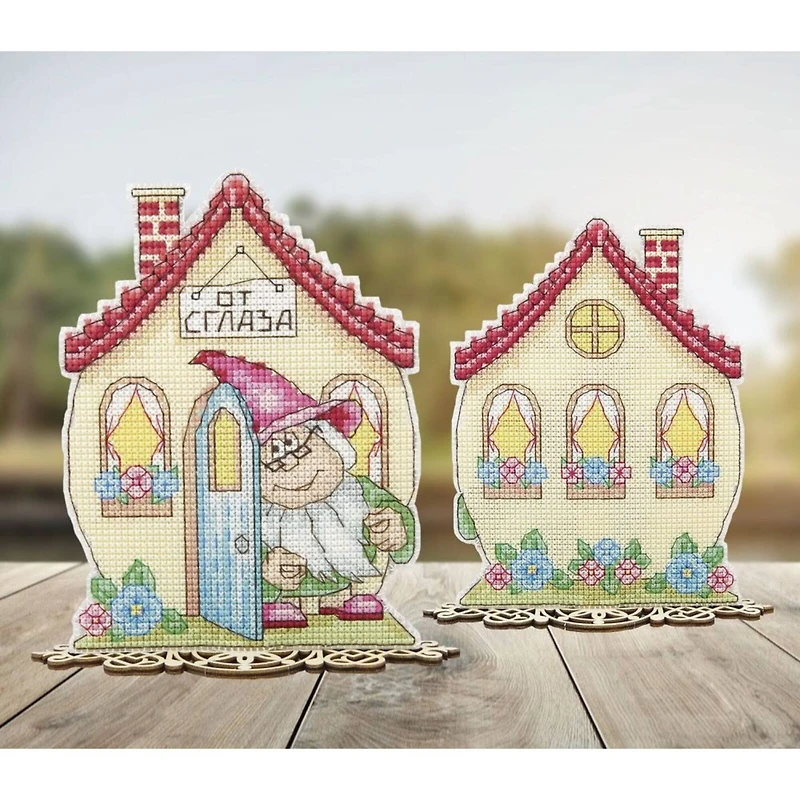 Crystal Art Plastic Canvas Counted Cross Stitch Kit Amulets Brownie