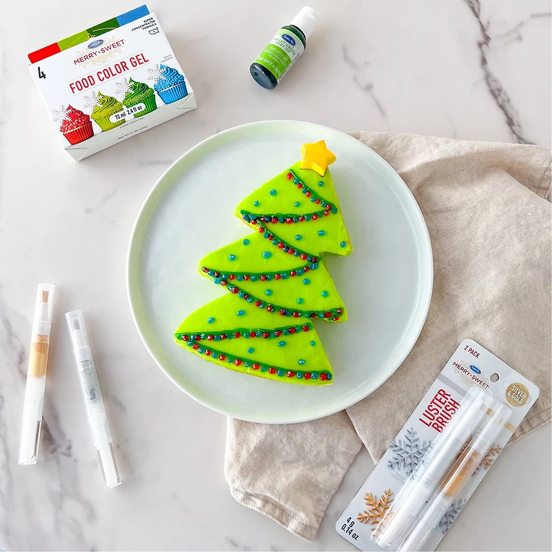 Satin Ice® Merry & Sweet Silver & Gold Luster Brush Set