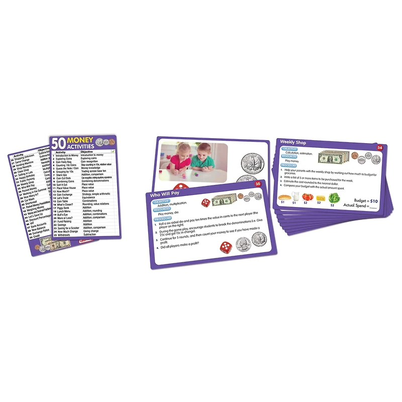 Junior Learning® 50 Money Activities Learning Set