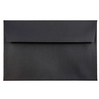 JAM Paper A8 Black Linen Passport Invitation Envelopes