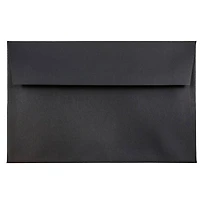 JAM Paper A8 Black Linen Passport Invitation Envelopes