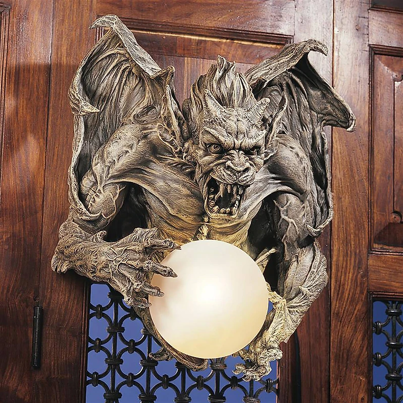 Design Toscano 17" Merciless the Gargoyle Lighted Wall Sculpture