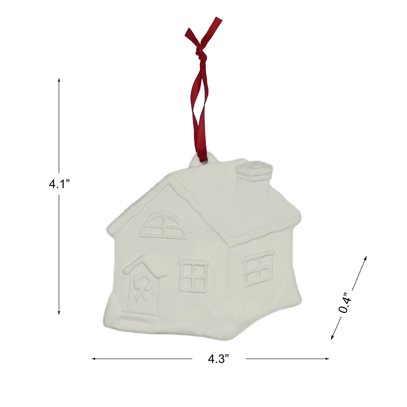 4.25" DIY Ceramic House Ornament by Make Market®