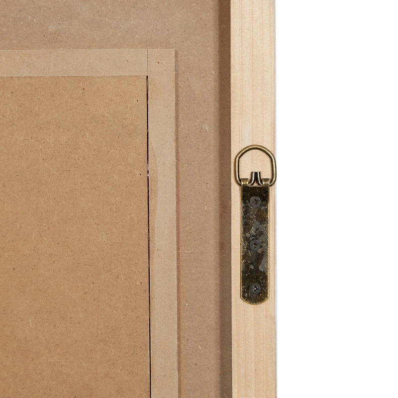 White Wood Farmhouse Wall Clock, 31" x 22" x 4"