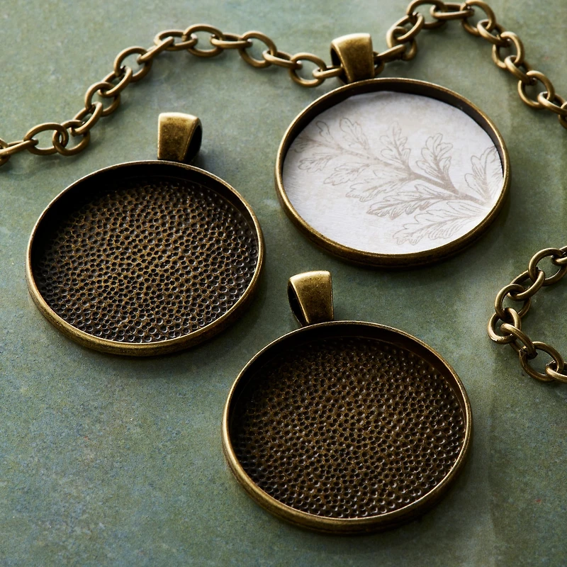 Found Objects™ Round Frame Charms by Bead Landing™