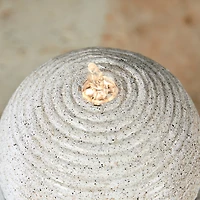 Glitzhome® 32" Rippling Floating Sphere Outdoor Fountain with LED Light