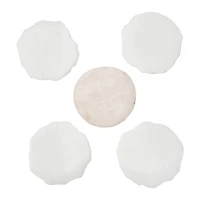 Hello Honey® 18" White Decorative Agate Accent on Metal & Marble Stand