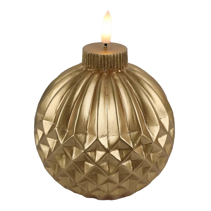 4.5" Ornament LED Wax Candle by Ashland