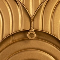 Hello Honey® 31.25" Gold Decorative Waves Metal Wall Art