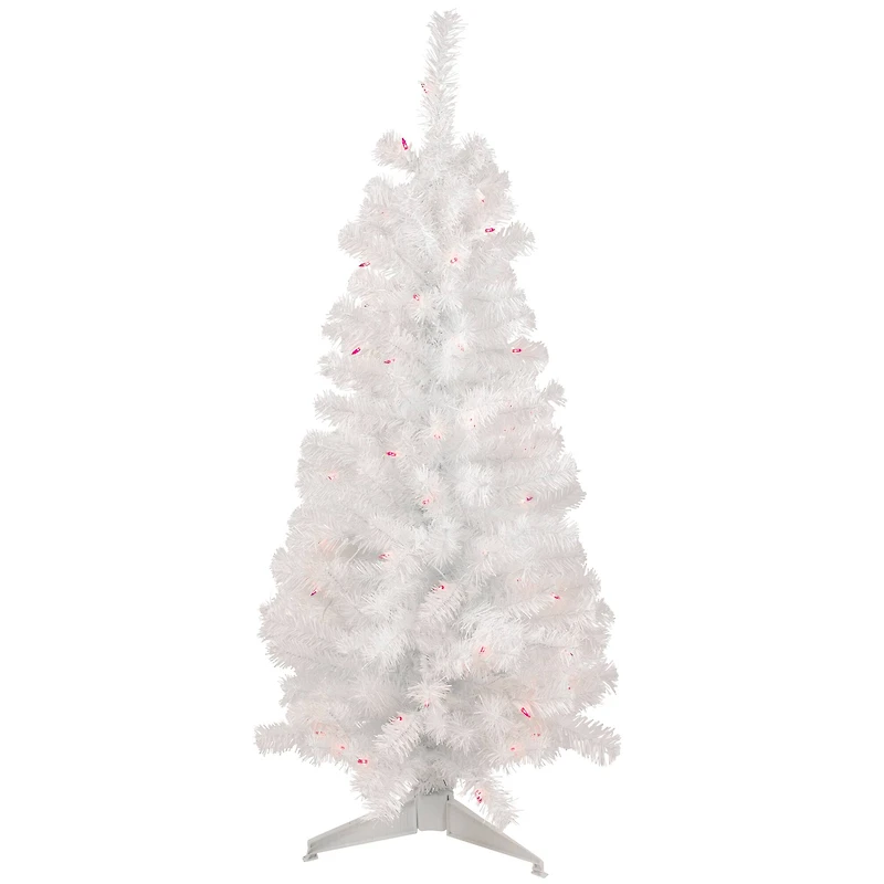 4ft. Pre-Lit White Pine Artificial Christmas Tree