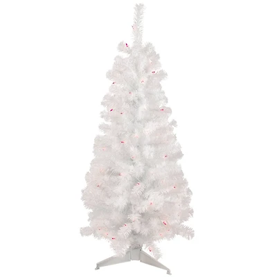4ft. Pre-Lit White Pine Artificial Christmas Tree