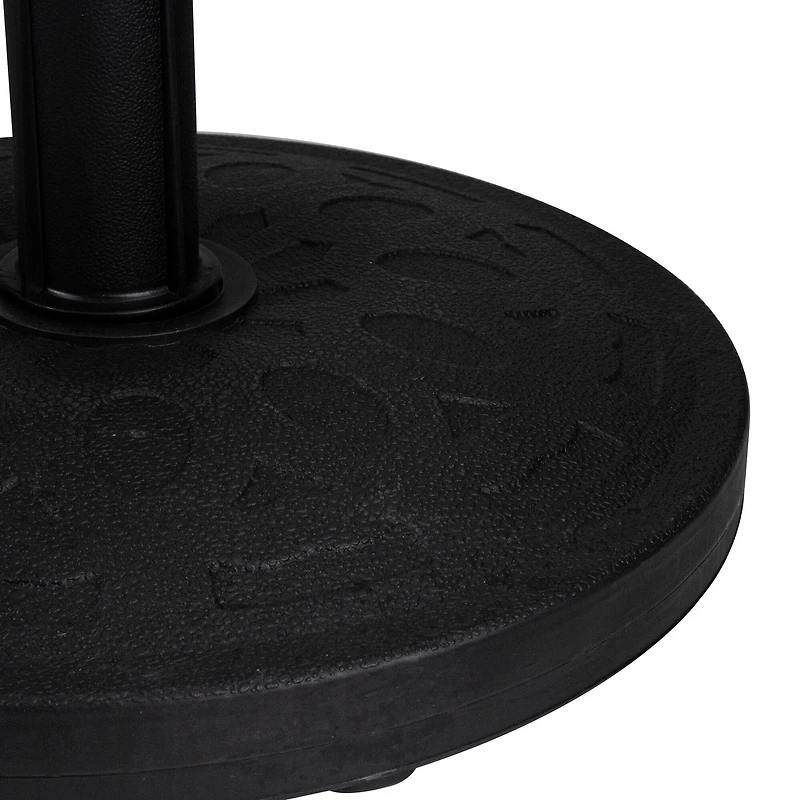 18" Black Flat Round Patio Umbrella Base 