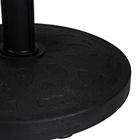 18" Black Flat Round Patio Umbrella Base 