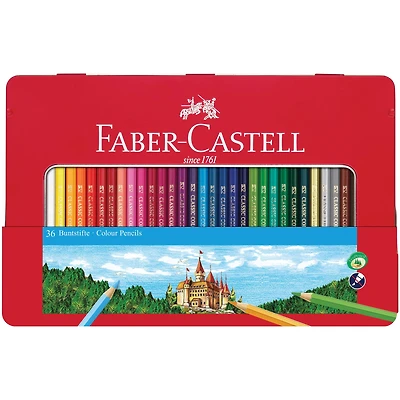 Faber-Castell® Classic 36 Color Pencil Tin Set