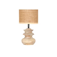 Hello Honey® Bleached Mango Wood Table Lamp with Jute Shade