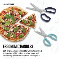 Farberware Ink Blue & Aqua 2-Piece Shears Set