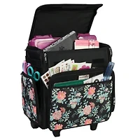 Everything Mary Flowers Rolling Craft Bag