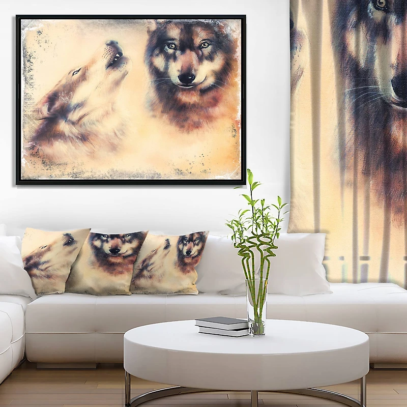 Designart - Howling Wolf