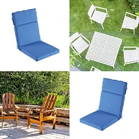 Hastings Home Blue High Back Patio Chair Cushion