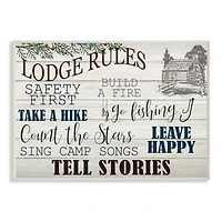 Stupell Industries Lodge Rules Sign