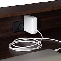 Honey Can Do Walnut & Black Computer Desk