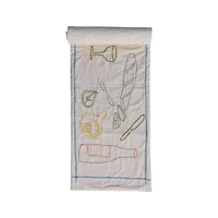 Hello Honey® 6ft. Food & Beverage Cotton Embroidered Table Runner