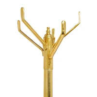 The Novogratz Gold Aluminum Contemporary Coat Rack, 69" x 15" x 15"
