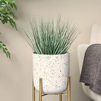 19" Onion Grass Artificial Plant with Black Plastic Pot