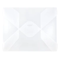 JAM Paper 9.5" x 11.87" Clear Frost Tuck Flap Closure Plastic Envelope