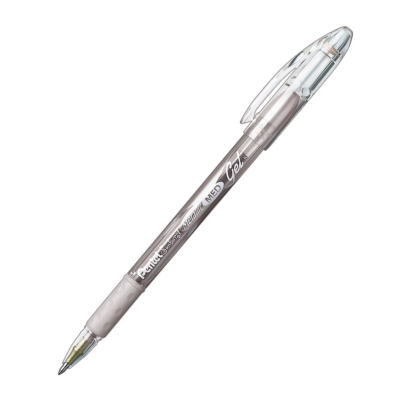 6 Packs: 12 ct. (72 total) Pentel® Sunburst™ Silver Metallic Pens