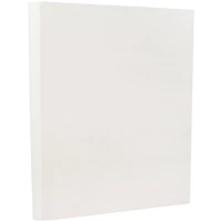 JAM Paper White 8.5" x 11" Parchment Cardstock, 250 Sheets