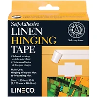 Lineco® White Self-Adhesive Linen Hinging Tape