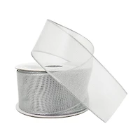 1.5" x 3yd. Metallic Sheer Wired Ribbon by Celebrate It™