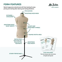Dritz® Mr. Tailor Male Dress Form with Adjustable Tri-Pod Stand
