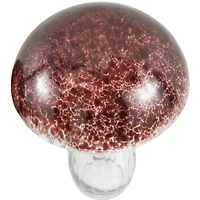 Textured Glass Mushroom Sculpture Set