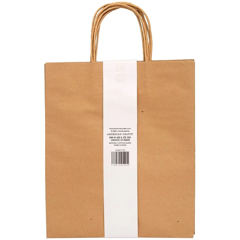 American Crafts™ Fancy That Large Kraft Gift Bags, 4ct.