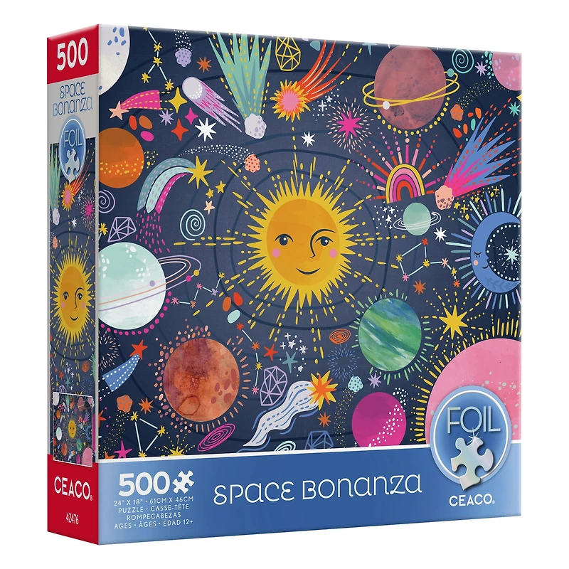 Assorted Foil 500 Piece Puzzle