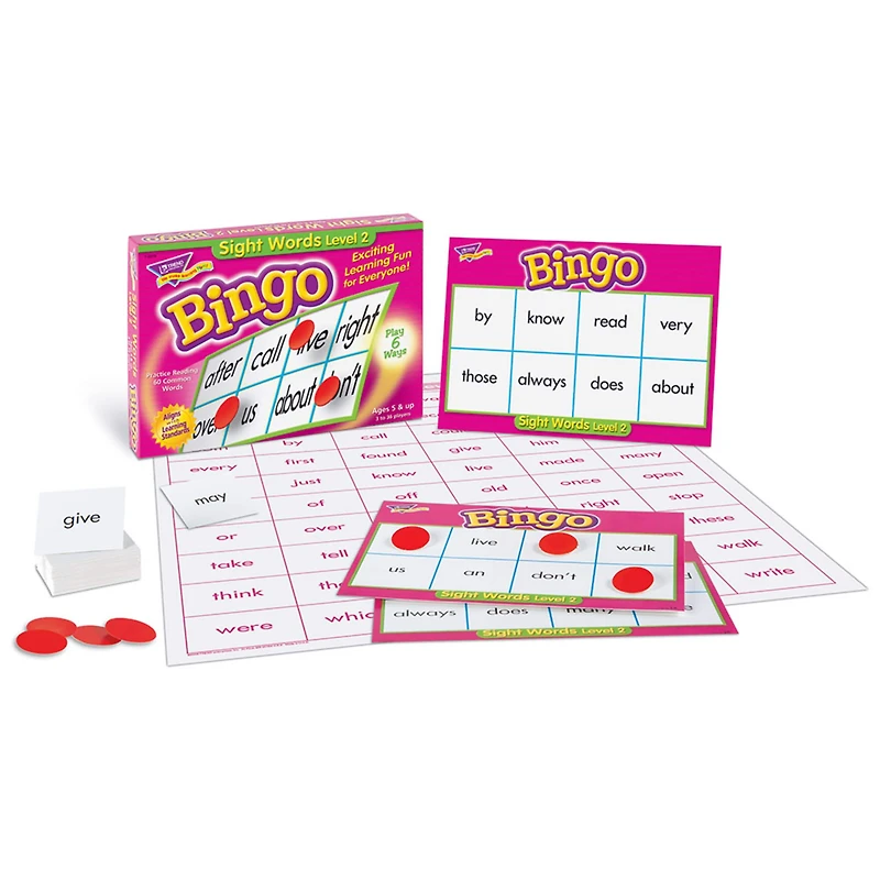 Trend Enterprises® Sight Words Level 2 Bingo Game