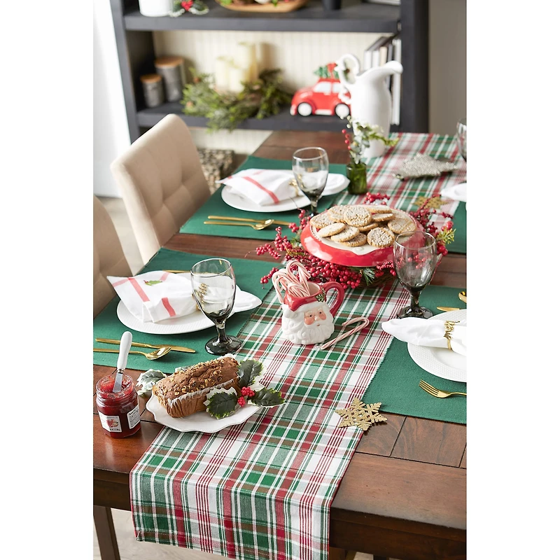 DII® 108" Yuletide Plaid Table Runner