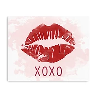 XOXO Lips Canvas Giclee