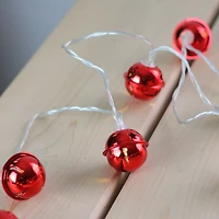8ct. Red LED Jingle Bell Christmas Lights