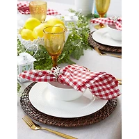 DII® Tango Red Gingham Check Cloth Dinner Napkins, 6ct.