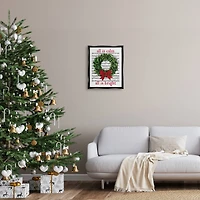 Stupell Industries All Is Calm Christmas Song Framed Floater Canvas Wall Art